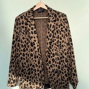 Max Studio Animal Print Blazer